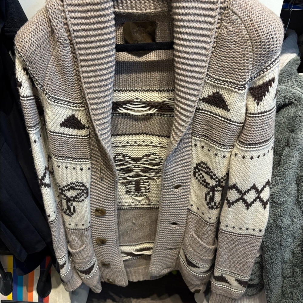 brand new tna/ aritiza Beige Patterned Sweater